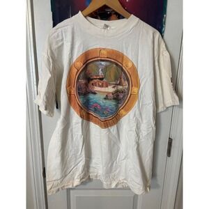 Vintage 90s 7UP S.S. Uncola T Shirt 1991 Double Sided Porthole Graphic White L